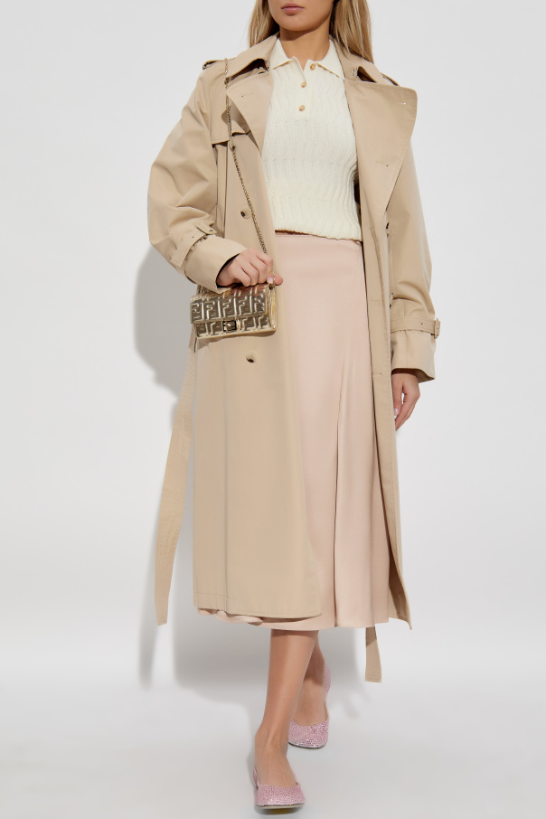 スカート ウール ベージュ | Fendi